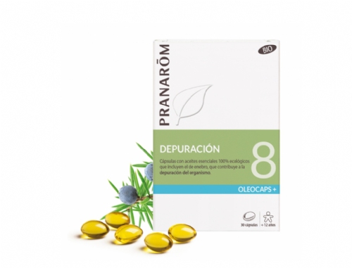 Pranarôm Oleocaps 8 Depurativos Bio 30 Cápsulas
