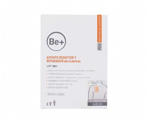 Be+ aposito reductor y reparador de cicatrices (5 u 5 x 8 cm)