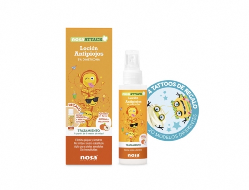NosAttack Loción Antipiojos 5% Dimeticona 100ml