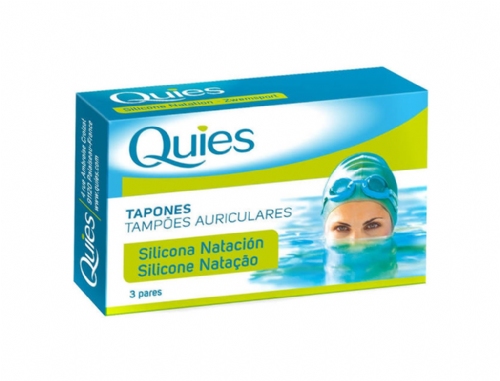 Quies Tapones para los Oídos de Silicona para Natación 6U