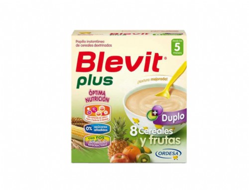 Blevit Plus Duplo 8 Cereales y Frutas 600g