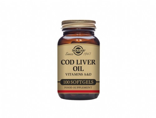 Solgar Cod Liver Oil 100cap Aceite Higado Bacalao