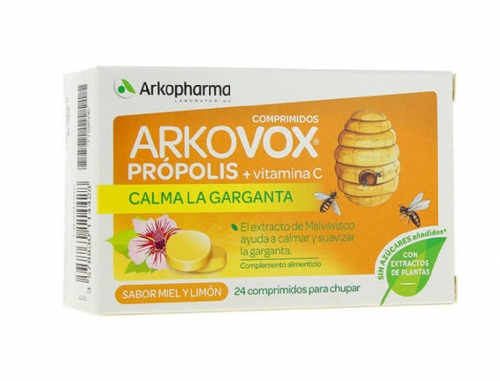 Arkovox® Comprimidos Própolis y Vitamina C Sabor Miel-Limón