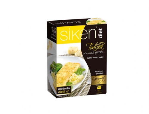 Siken® Diet Tortilla al Aroma de 3 Quesos 7 Sobres