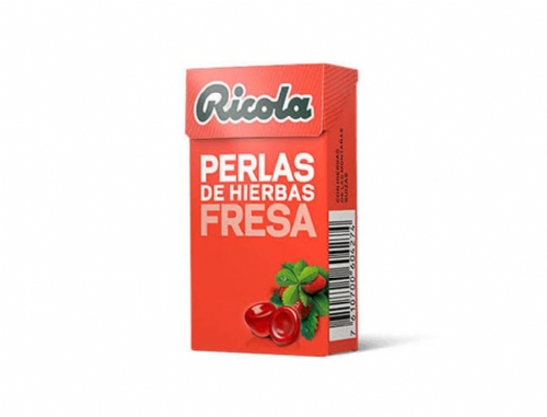 Ricola Perlas sin Azúcar Fresa 25g