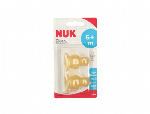Nuk® Tetina Látex Alimento T2 2U