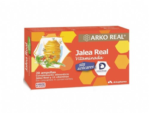 ARKOREAL JALEA REAL VITAMINADA SIN AZUCAR (15 ML 20 AMP)