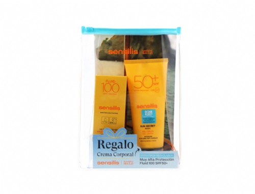 Sensilis Sun Secret Ultra Fluido 100 SPF 50 40ml + Sun Secret Gel crema SPF 50 200ml Regalo