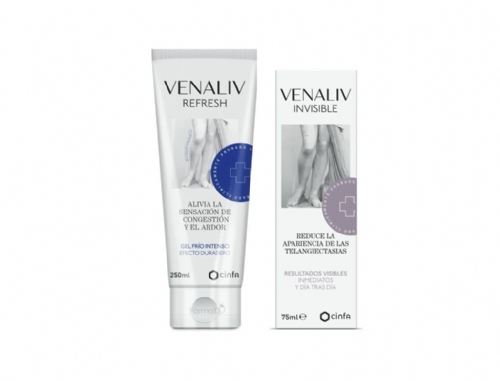 Venaliv Pack Gel Refresh 250ml y Crema Invisible 75ml