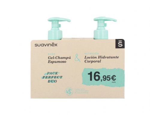 Suavinex Gel Espumoso + Loción 500ml + 500ml
