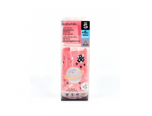 Suavinex Biberon Tetina Fisiologica Silicona Flujo Denso 360ml