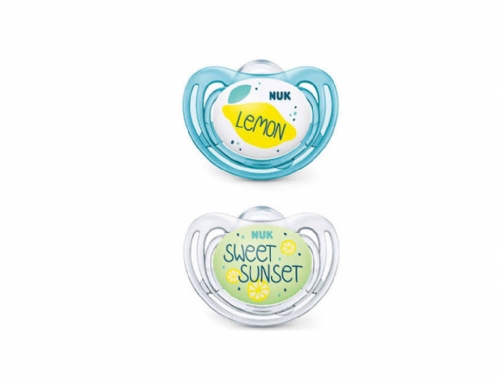 Nuk® Chupete Silicona Fruits Day&Night 6-18 Meses 2U