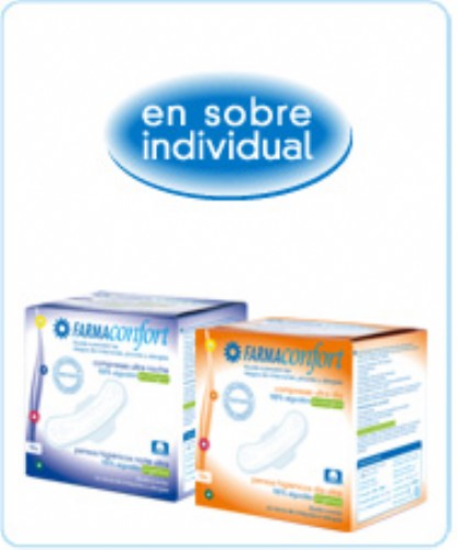 COMPRESAS 100%ALGODON - FARMACONFORT (ULTRAFINAS DIA ALAS 10 U)