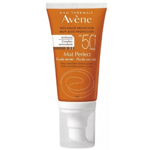 Avene mat perfect fluido con color spf 50+ (1 envase 50 ml)