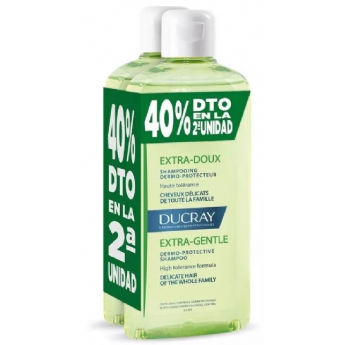Ducray duplo champu dermoprotector equilibrante uso frecuente 400 ml + 400 ml