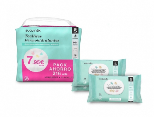 Suavinex Pack Toallitas Humedas 3 x 72u