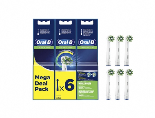 Oral-B Recambio Cepillo Eléctrico CrossAction 6u.