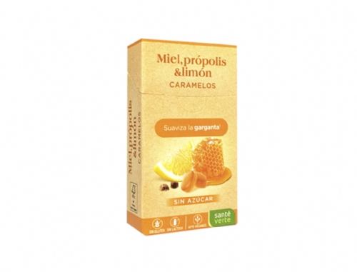 Santé Verte Caramelos Miel Própolis y Limón 35g