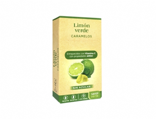 Santé Verte Caramelos Limón Verde 35g