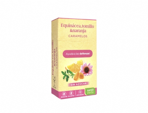 Santé Verte Caramelos Equinácea Tomillo y Naranja 35g
