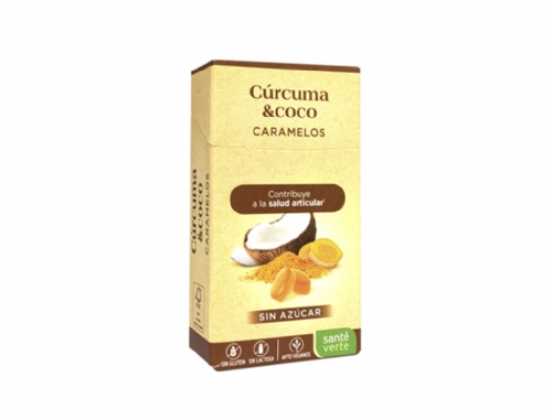 Santé Verte Caramelos Cúrcuma y Coco 35g