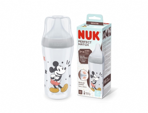 Nuk® Biberón Perfect Match Silicona Flujo M Mickey 260ml 