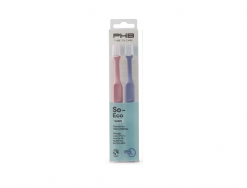PHB® Cepillo Dental Suave So_Eco Duplo