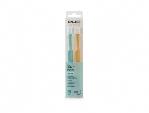 PHB® Cepillo Dental Medio So_Eco Duplo