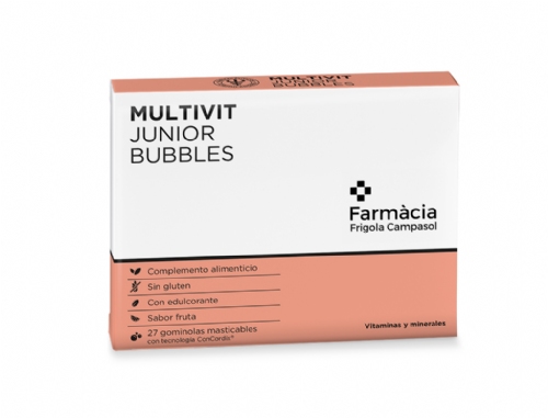 Unifarco Multivit Junior Bubbles 27 Gominolas Masticables