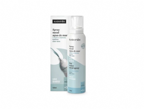 Suavinex Spray Nasal Agua de Mar Isotónica Aloe Vera +3 Años 120ml