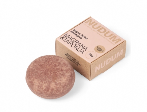 Nudum Champú Sólido Cabello Seco Granada y naranja 85g