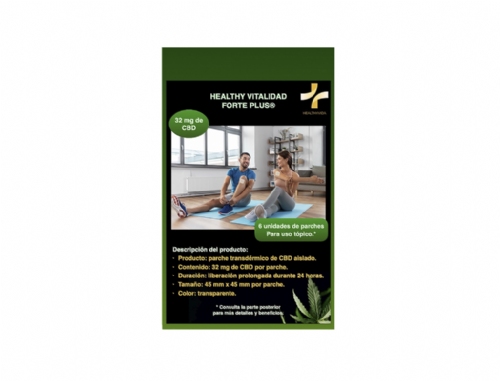 Healthy Vitalidad Forte Plus CBD 6 Parches 32mg 