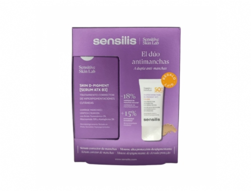 Sensilis Pack Skin D-Pigment [Sérum ATX B3] + Photocorrection [D-Pigment SPF50] Color