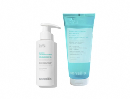 Sensilis Pack Succinic Jelly Oil Cleanser 150ml + Purify Essential Cleanser 200ml
