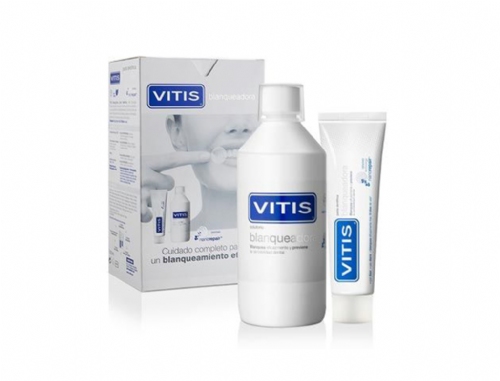 Vitis Pack Pasta Blanqueadora  100ml + Colutorio 500ml