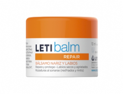 LETIbalm Pediátrico, Bálsamo Reparador Nariz y Labios 10ml