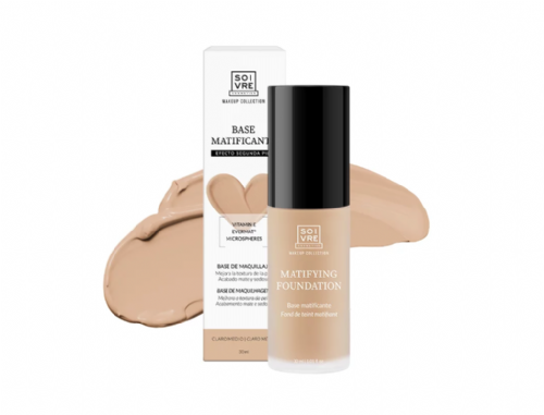 Soivre Cosmetics Base Maquillaje Matificante Color Claro-Medio 30ml