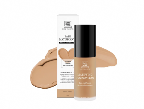 Soivre Cosmetics Base Maquillaje Matificante Color Medio 30ml