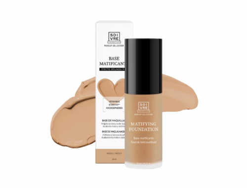 Soivre Cosmetics Base Maquillaje Matificante Color Oscuro 30ml