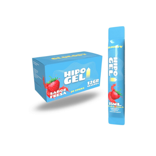 Glucody Hipo Gel Glucosa sticks 30 Sabor Fresa