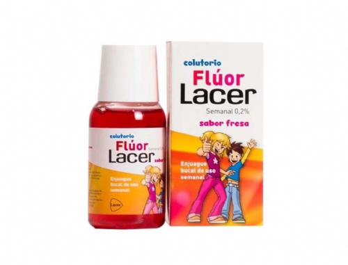 Lacer Colutorio Flúor Semanal 0,2 % Sabor Fresa 100ml