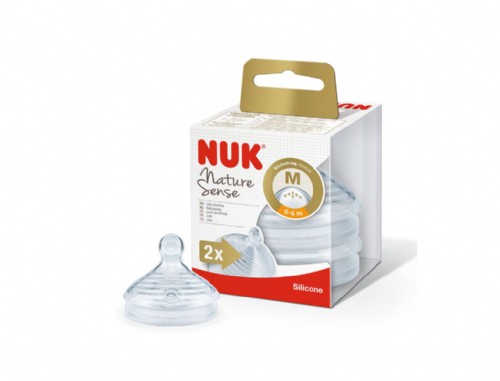 Nuk® Nature Sense Tetina Silicona 0-6 Meses T.S  2U