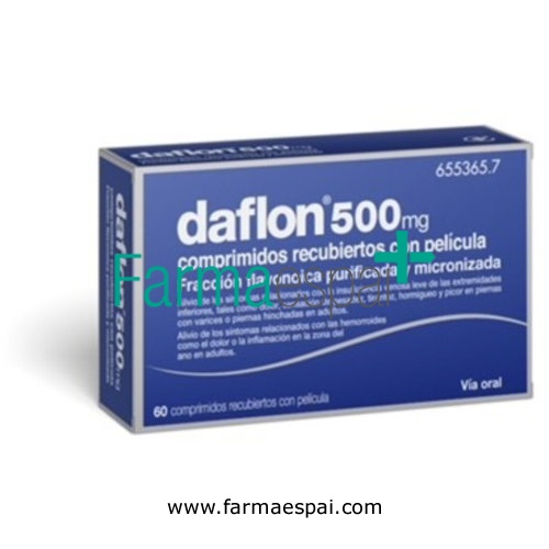 DAFLON 500 MG COMPRIMIDOS RECUBIERTOS CON PELÍCULA, 60 comprimidos