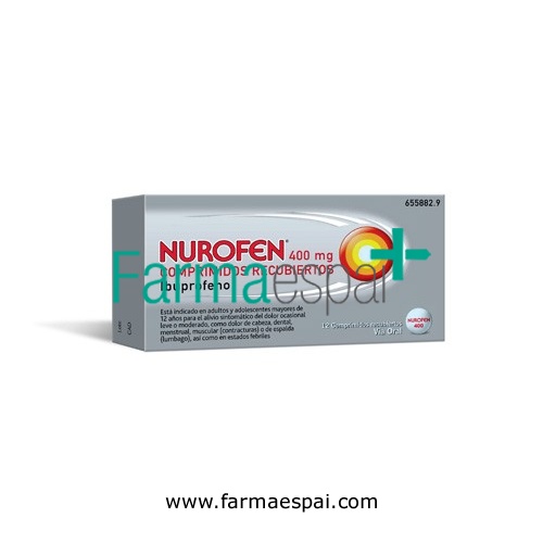 NUROFEN 400 mg COMPRIMIDOS RECUBIERTOS, 12 comprimidos