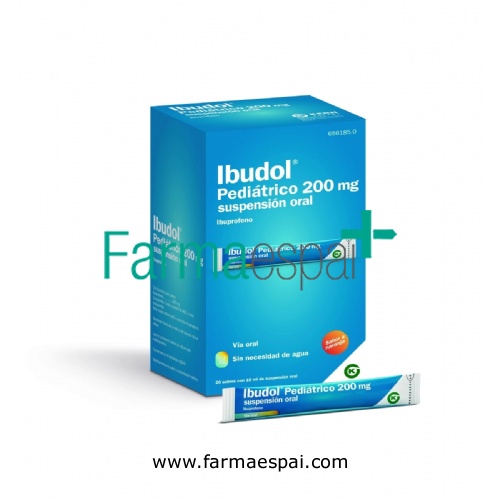 IBUDOL PEDIÁTRICO 200 MG SUSPENSIÓN ORAL , 20 sobres