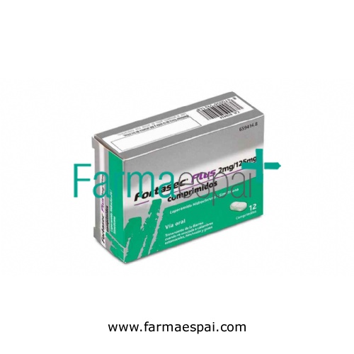FORTASEC PLUS 2 mg/ 125 mg COMPRIMIDOS  , 12 comprimidos