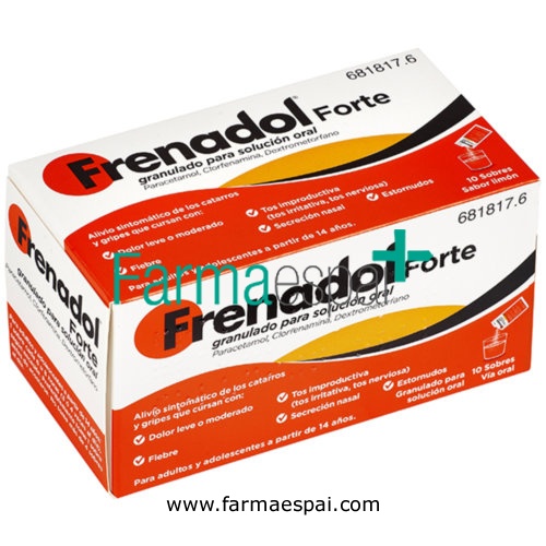 FRENADOL FORTE GRANULADO PARA SOLUCION ORAL , 10 sobres