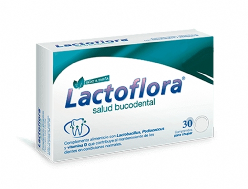 Lactoflora® Salud Bucodental Sabor Menta 30 Compr.