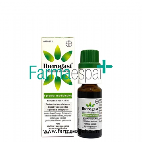 IBEROGAST GOTAS ORALES EN SOLUCION, 1 frasco de 20 ml