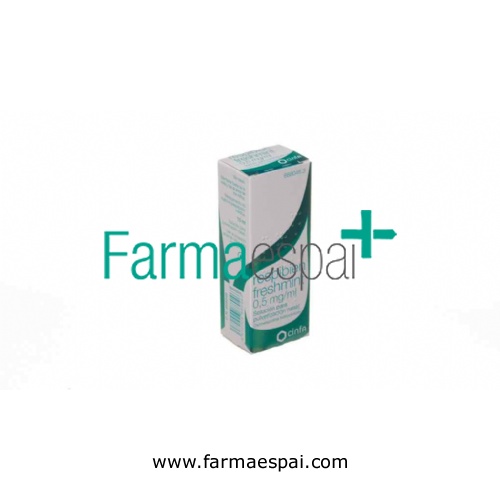 RESPIBIEN FRESHMINT 0,5 mg/ ml SOLUCION PARA PULVERIZACION NASAL, 1 envase pulverizador de 15 ml